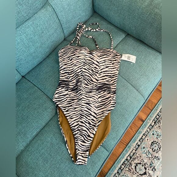 WET Swimwear | Seychelles-Grecia One Piece Swimsuit in Zebra | Swimsuit | NWT - Picture 4 of 10
